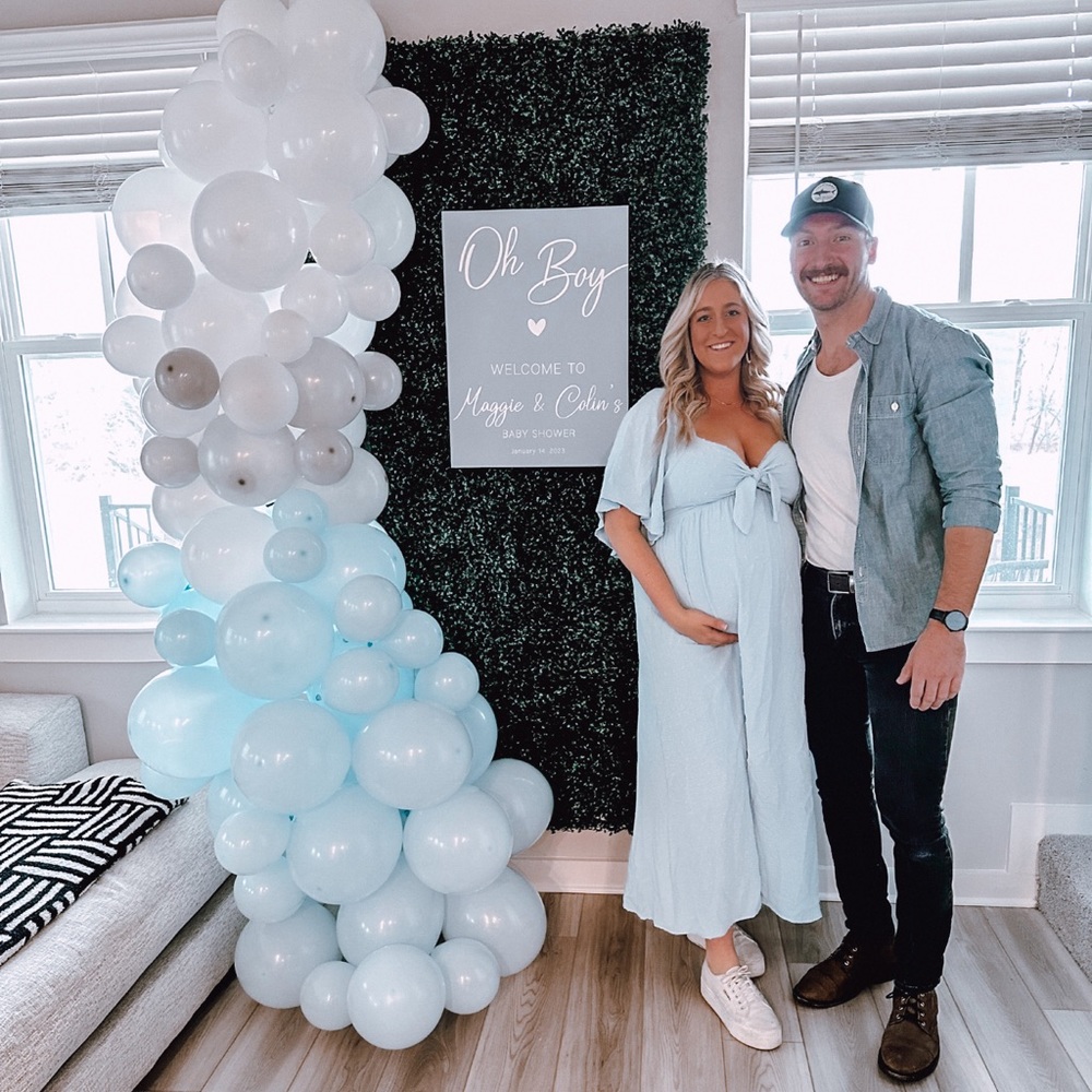 Blue Pinkblush Maternity Dress